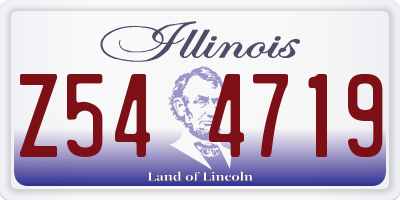 IL license plate Z544719