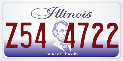 IL license plate Z544722