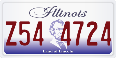 IL license plate Z544724