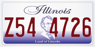 IL license plate Z544726