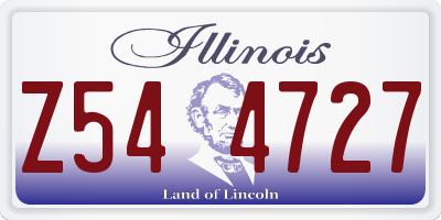 IL license plate Z544727