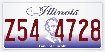 IL license plate Z544728