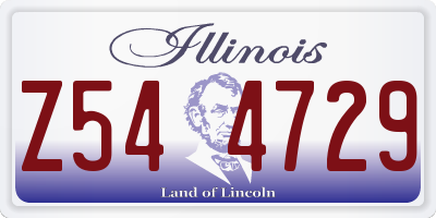 IL license plate Z544729