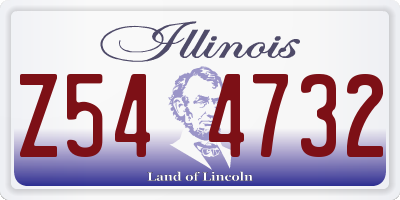 IL license plate Z544732