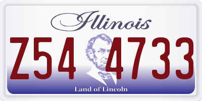 IL license plate Z544733