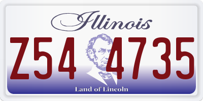 IL license plate Z544735