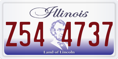 IL license plate Z544737