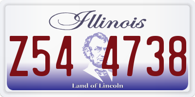 IL license plate Z544738