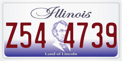 IL license plate Z544739