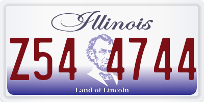 IL license plate Z544744