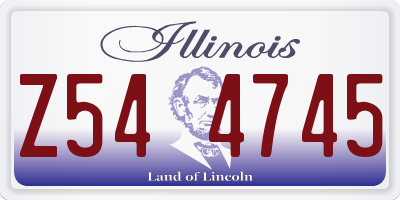 IL license plate Z544745