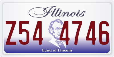 IL license plate Z544746