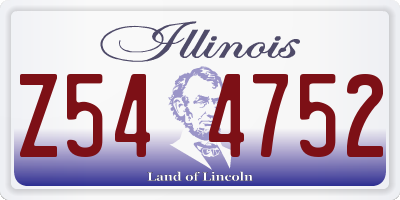 IL license plate Z544752