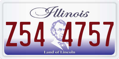 IL license plate Z544757