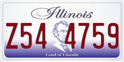 IL license plate Z544759