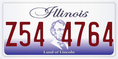IL license plate Z544764