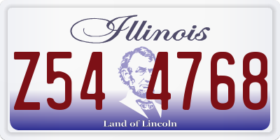 IL license plate Z544768