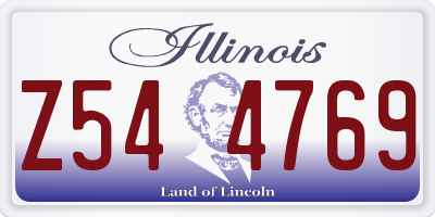 IL license plate Z544769