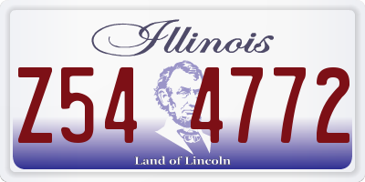 IL license plate Z544772