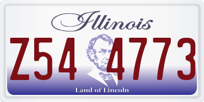 IL license plate Z544773
