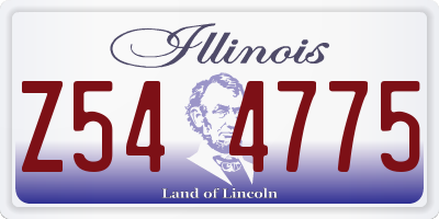 IL license plate Z544775