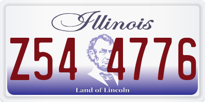 IL license plate Z544776