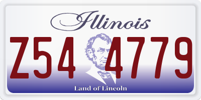 IL license plate Z544779
