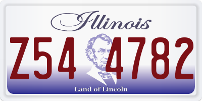 IL license plate Z544782