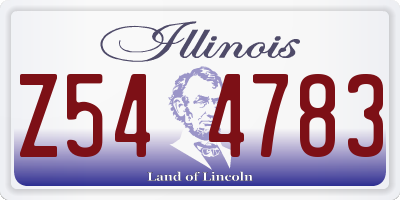 IL license plate Z544783