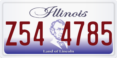 IL license plate Z544785