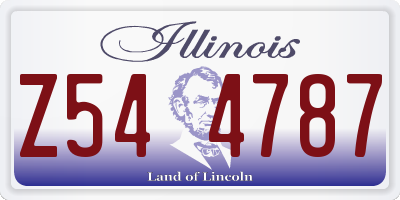 IL license plate Z544787