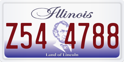 IL license plate Z544788