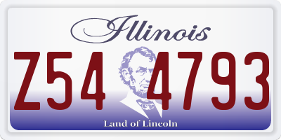 IL license plate Z544793