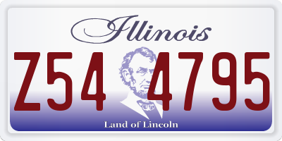 IL license plate Z544795