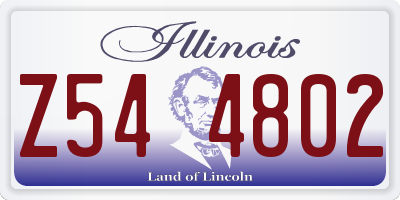 IL license plate Z544802