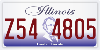 IL license plate Z544805