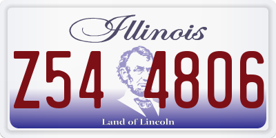 IL license plate Z544806