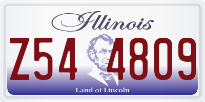 IL license plate Z544809