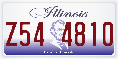 IL license plate Z544810