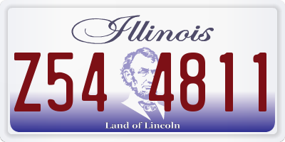 IL license plate Z544811