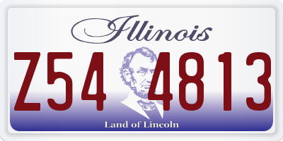 IL license plate Z544813