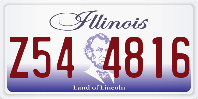 IL license plate Z544816