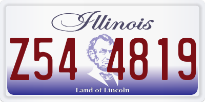 IL license plate Z544819