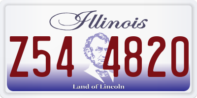 IL license plate Z544820