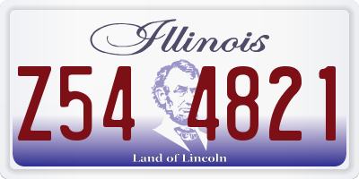 IL license plate Z544821