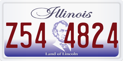 IL license plate Z544824