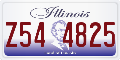 IL license plate Z544825