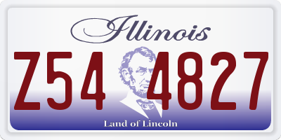 IL license plate Z544827