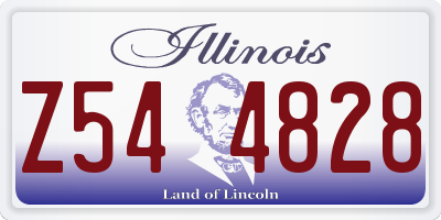 IL license plate Z544828