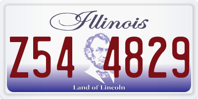 IL license plate Z544829